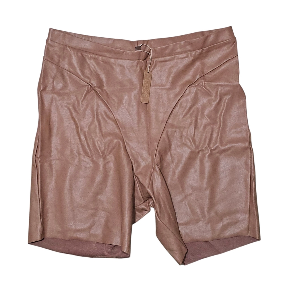 SKIMS Faux Leather Biker Shorts 2X